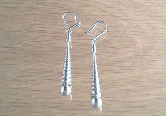 Oorhangers, 925 zilver, 6 x42 mm